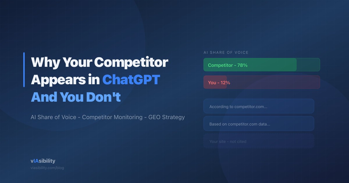 Pourquoi vos concurrents apparaissent dans ChatGPT et pas vous